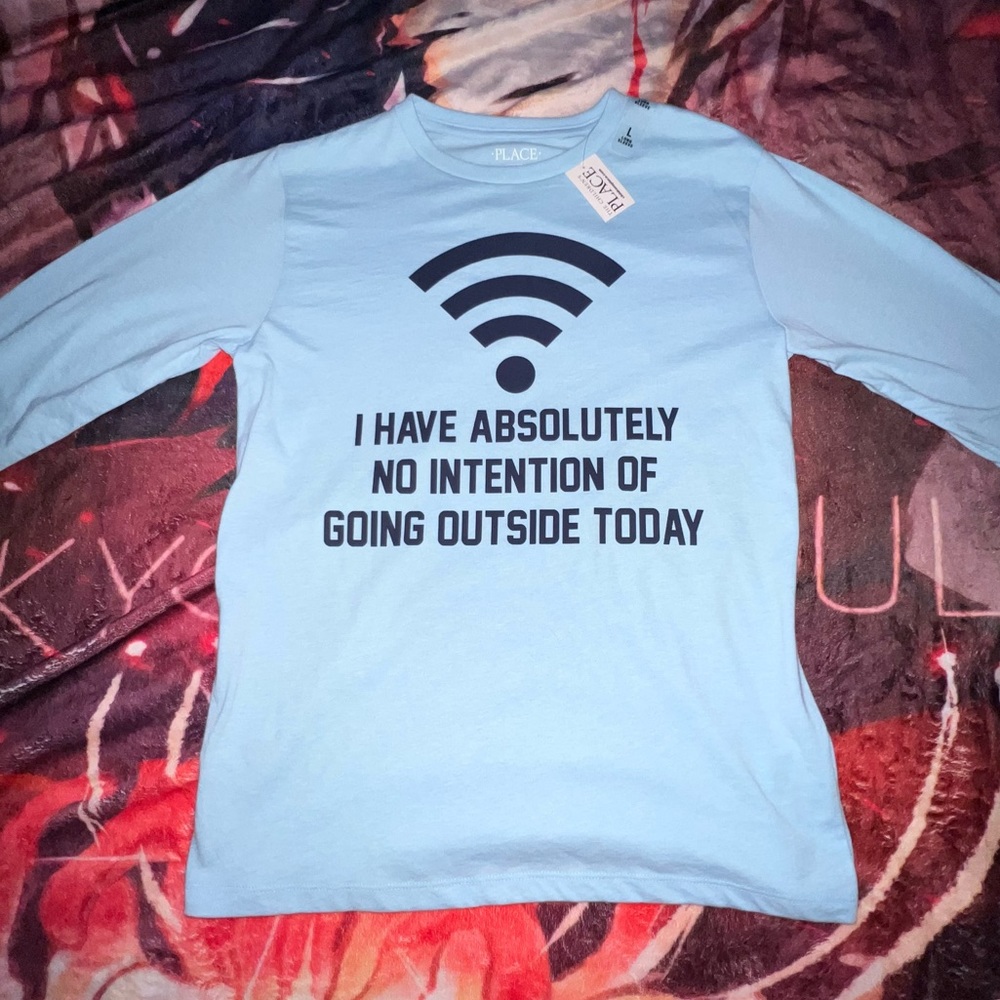 Blue long sleeve shirt